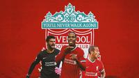Liverpool - Alisson Becker, Virgil van Dijk, Thiago Alcantara (Bola.com/Adreanus Titus)