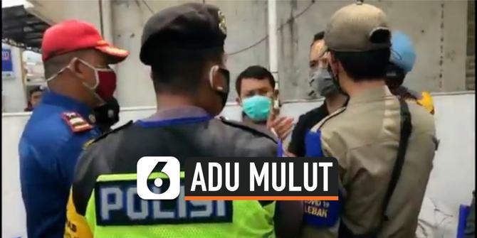 VIDEO: Adu Mulut Anggota DPRD Banten Kena Razia Masker
