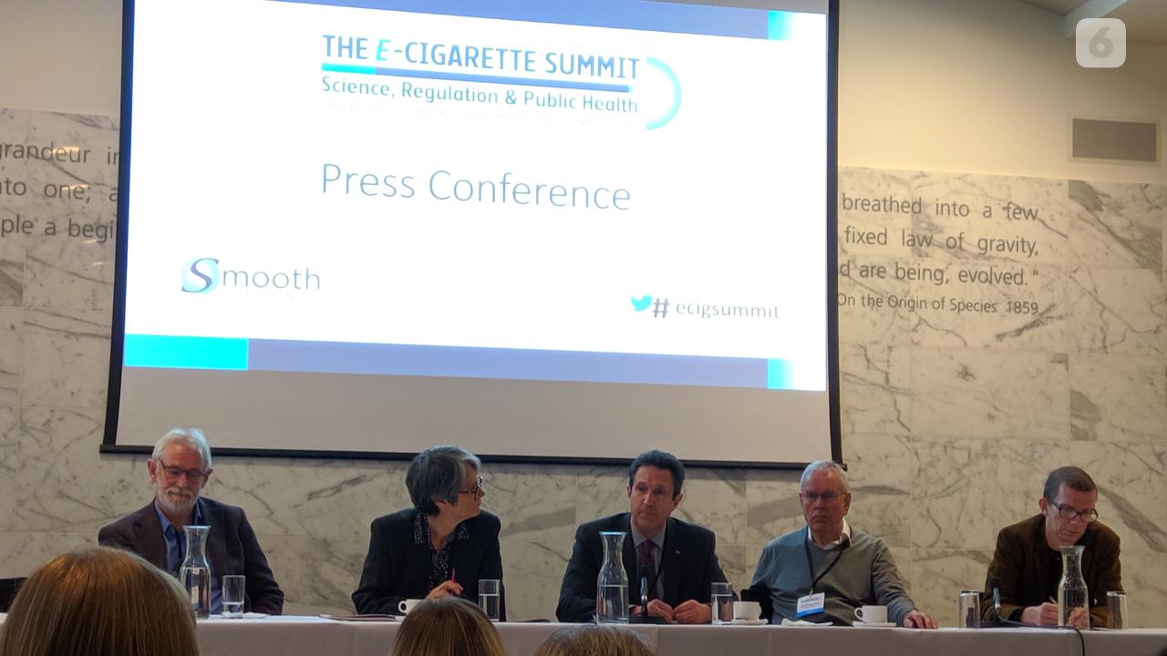 e-Cigarette Summit 2019 di Royal Society London. (Liputan6.com/Raden Trimutia Hatta)
