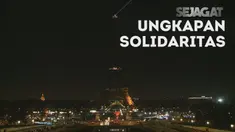 Kota Paris menunjukkan solidaritasnya kepada para korban yang menghadapi konflik di Aleppo, Suriah, dengan mematikan lampu menara kebanggaan kota, Menara Eiffel.