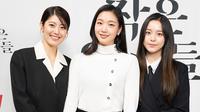 Kim Go Eun, Park Ji Hu, dan Nam Ji Hyun dalam konferensi pers Little Women. (Foto: Instagram/ tvn_drama)