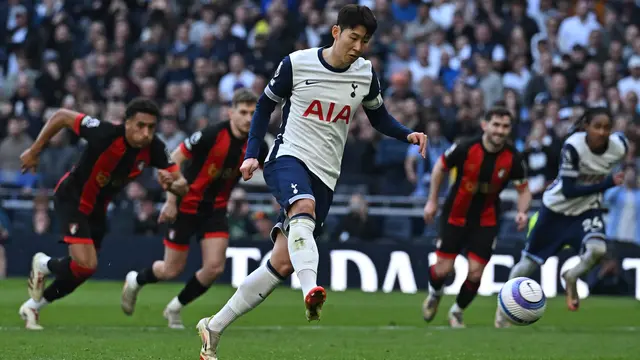 Eksekusi penalti Son selamatkan Tottenham dari kekalahan saat melawan Bournemouth