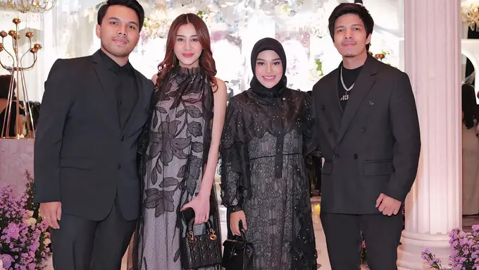 Ipar Rasa Bestie, 6 Gaya Kompak Aurel Hermansyah dan Aaliyah Massaid Hadiri Resepsi Pernikahan Nita Vior