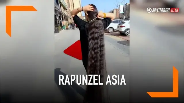 Seorang wanita di Henan, China dijuluki rapunzel versi Asia lantaran memiliki rambut sepanjang 180 meter. Demi seperti rapunzel, selama 15 tahun wanita itu tak memotong rambutnya.