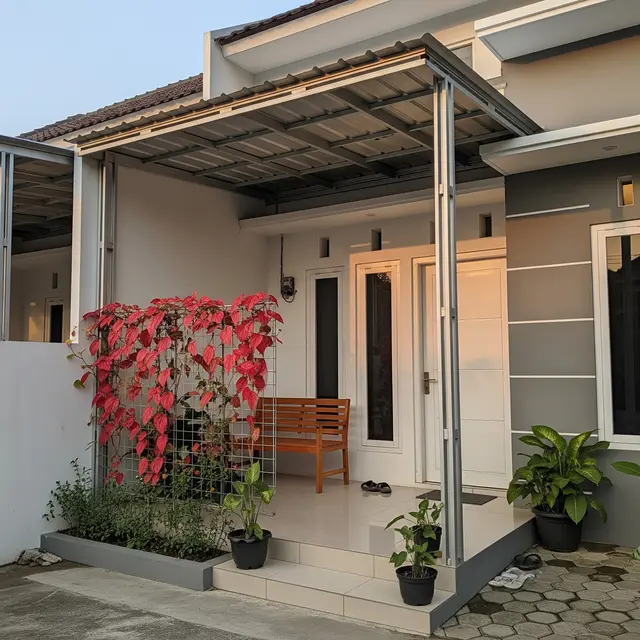 9 Desain Kanopi Teras Rumah Minimalis dengan Tanaman Rambat Biar Adem, Estetik di Perkotaan