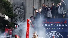 Paris Saint-Germain mengelar parade setelah menjuarai Liga Prancis
