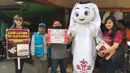 La'eeb berkeliling Indonesia sejak tiga pekan yang lalu. Maskot imut itu menggaungkan euforia Piala Dunia 2022 yang kurang dari satu bulan lagi bergulir dalam program "Berburu La'eeb". Kampanye ini diselenggarakan SCM selaku official broadcaster Piala Dunia 2022 Qatar. (Dok. SCM)