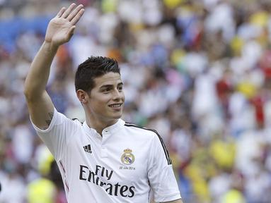 James Rodriguez telah resmi meninggalkan Real Madrid dan berlabuh ke Bayern Munchen. (EPA/Kiko Huesca)