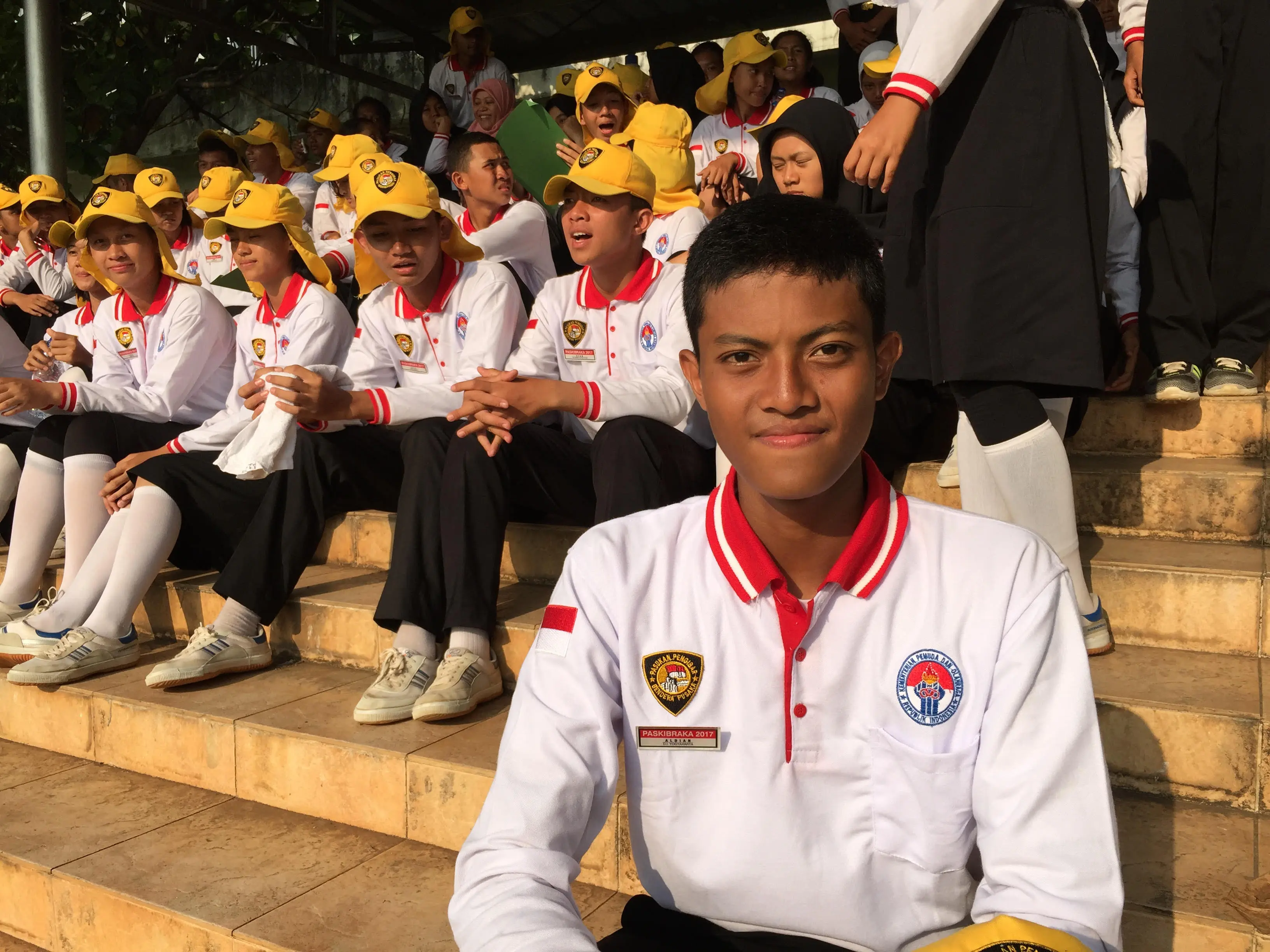 Aldian Fahrialam, Paskibraka Nasional 2017 dari DI Yogyakarta yang tercatat sebagai siswa SMA Negeri 1 Yogyakarta