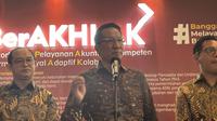Menteri Hukum Supratman Andi Agtas saat konferensi pers di Jakarta, Selasa (17/6/2025). (Foto: Liputan6.com/Ady Anugrahadi).