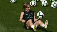 Gelandang Real Madrid Luka Modric. (AFP/Pierre-Philippe Marcou)