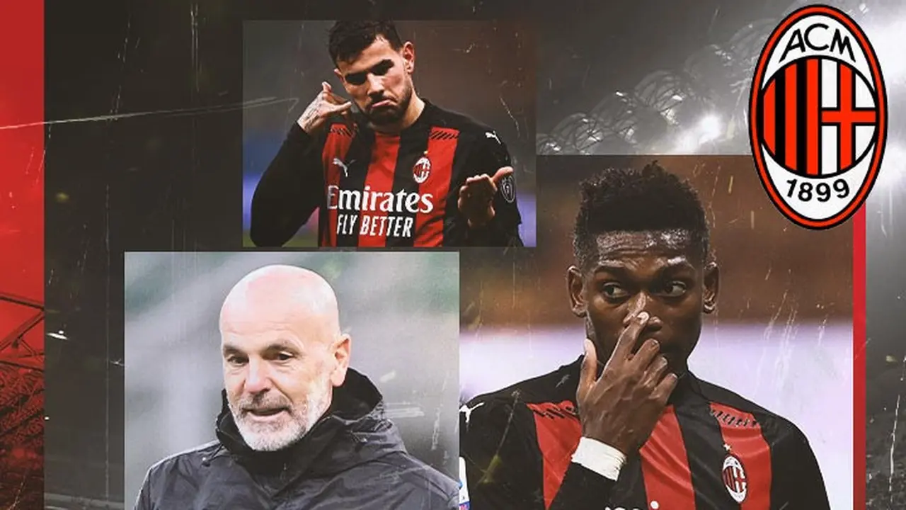 AC Milan - Stefano Pioli, Theo Hernandez, Rafael Leao