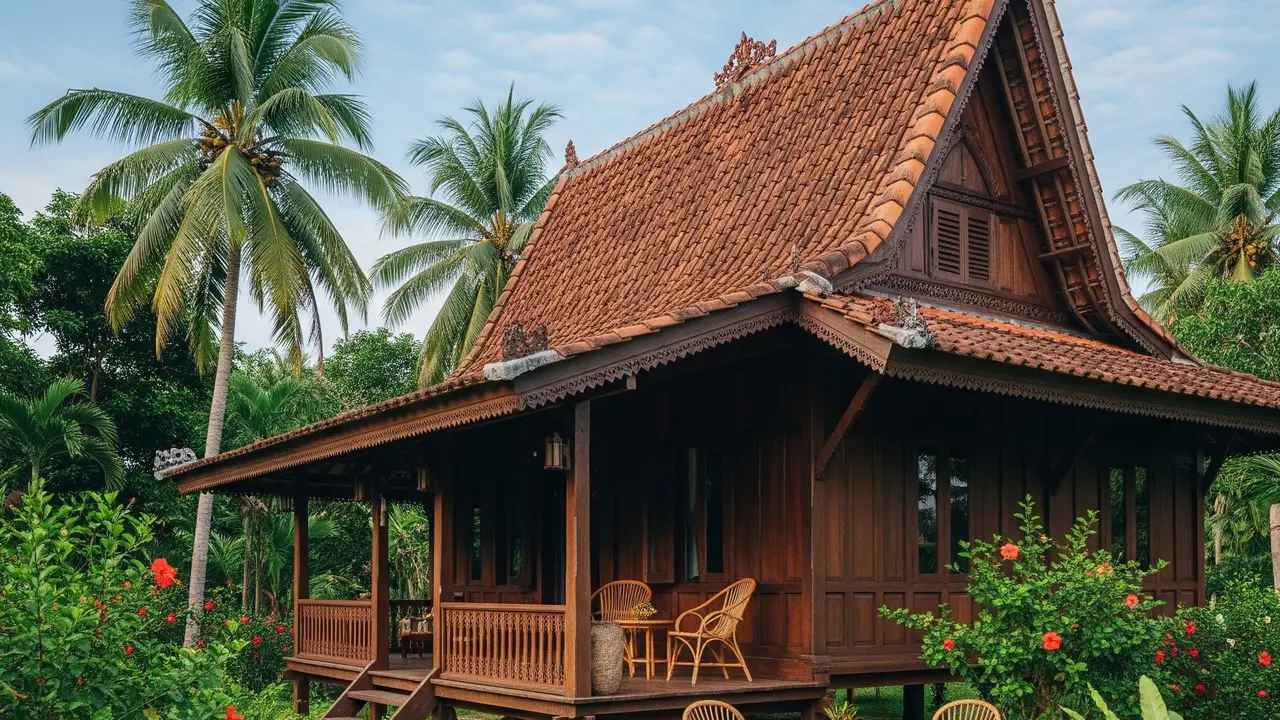 Model Rumah Atap Genteng Sederhana Tapi Terlihat Mewah di Desa