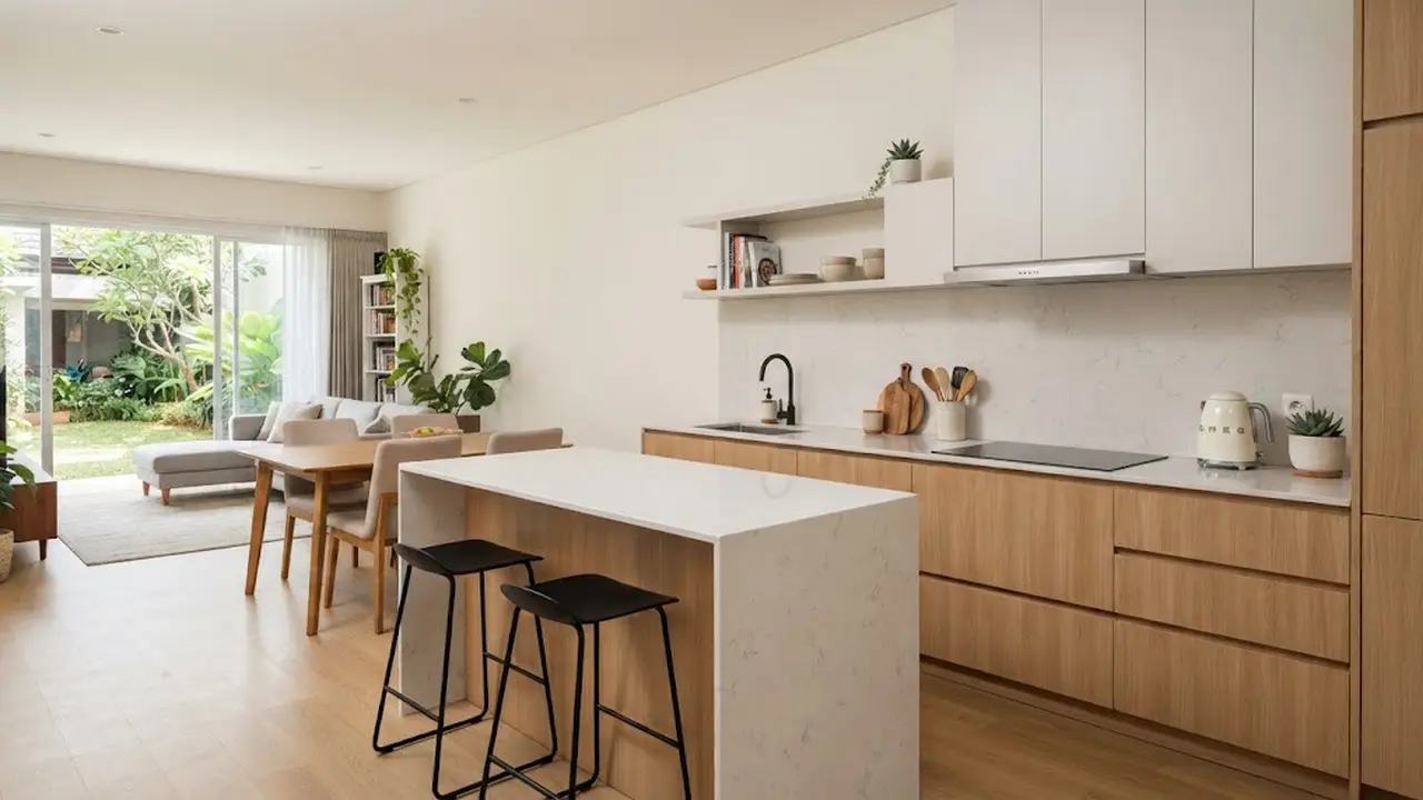Dapur Terbuka Bergaya Minimalis