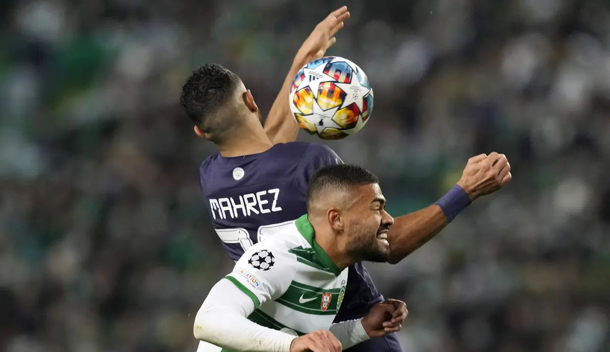Manchester Biru tampil begitu dominan dengan penguasaan bola mencapai 63 persen. City tercatat melepaskan 15 tembakan, enam di antaranya mengarah ke gawang. (AP/Armando Franca)