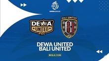 Dewa United vs Bali United di BRI Super League. (Bola.com/Gregah Nurikhsani/Generated AI)