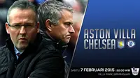 Aston Villa vs Chelsea (Liputan6.com/Ari Wicaksono)