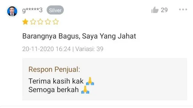 8 Balasan Penjual di Kolom Ulasan Toko Online Ini Bikin Tepuk Jidat