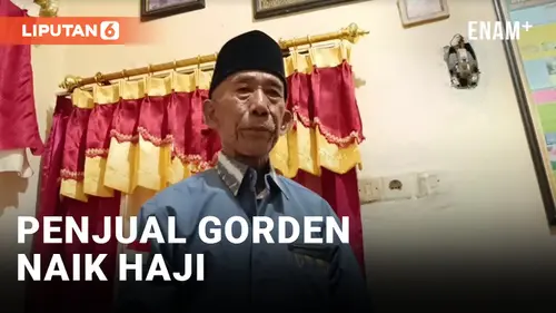 VIDEO: Nabung Puluhan Tahun, Penjual Gorden Keliling Sukses Pergi Haji