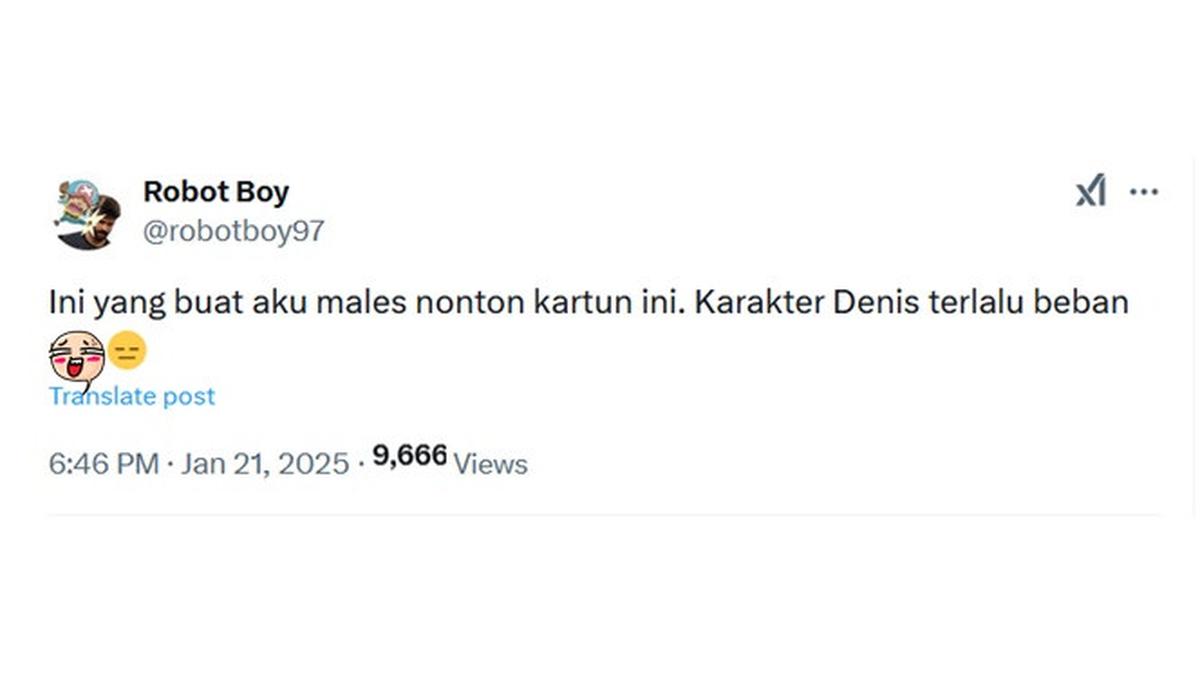 6 Cuitan Kocak Netizen tentang Karakter Dennis 'Adit Sopo Jarwo', Emosinya Dapat