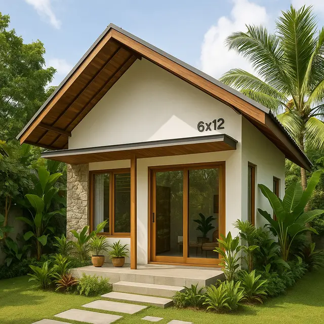 Model Rumah Sederhana Minimalis  6x12 dengan 3 kamar (Image by ChatGPT)