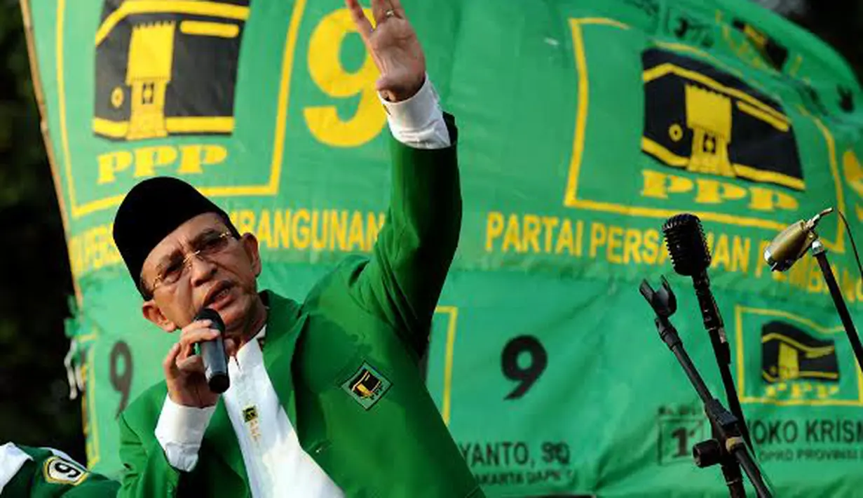 Orasi politik yang disampaikan Suryadharma Ali disambut hangat oleh para massa dan simpatisan PPP yang hadir dalam kampanye umum terbuka di Tugu Proklamasi Jakarta 