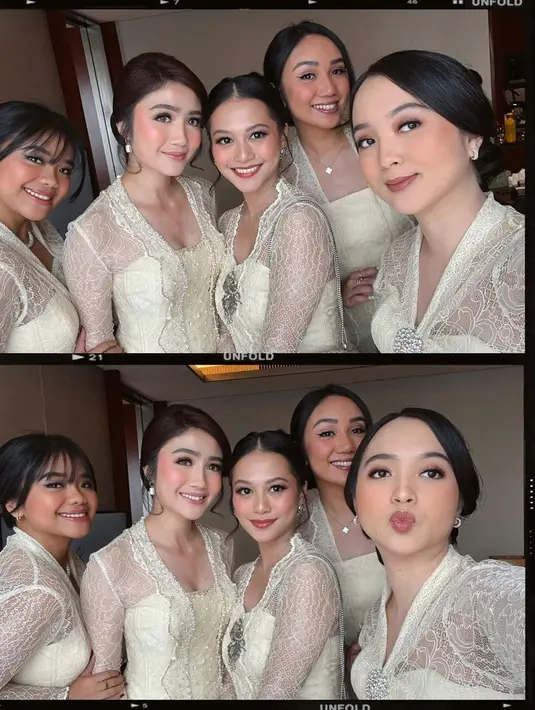 Dari banyaknya slide foto yang diunggah, foto terakhir paling mencuri perhatian netizen. Dalam foto yang tersebut, Febby tampak ditemani oleh seorang pria yang mengenakan kemeja batik. [@febbyrastanty]