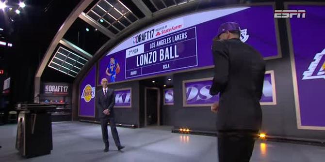 VIDEO: Lonzo Ball Drafted 2nd Overall By Los Angeles Lakers