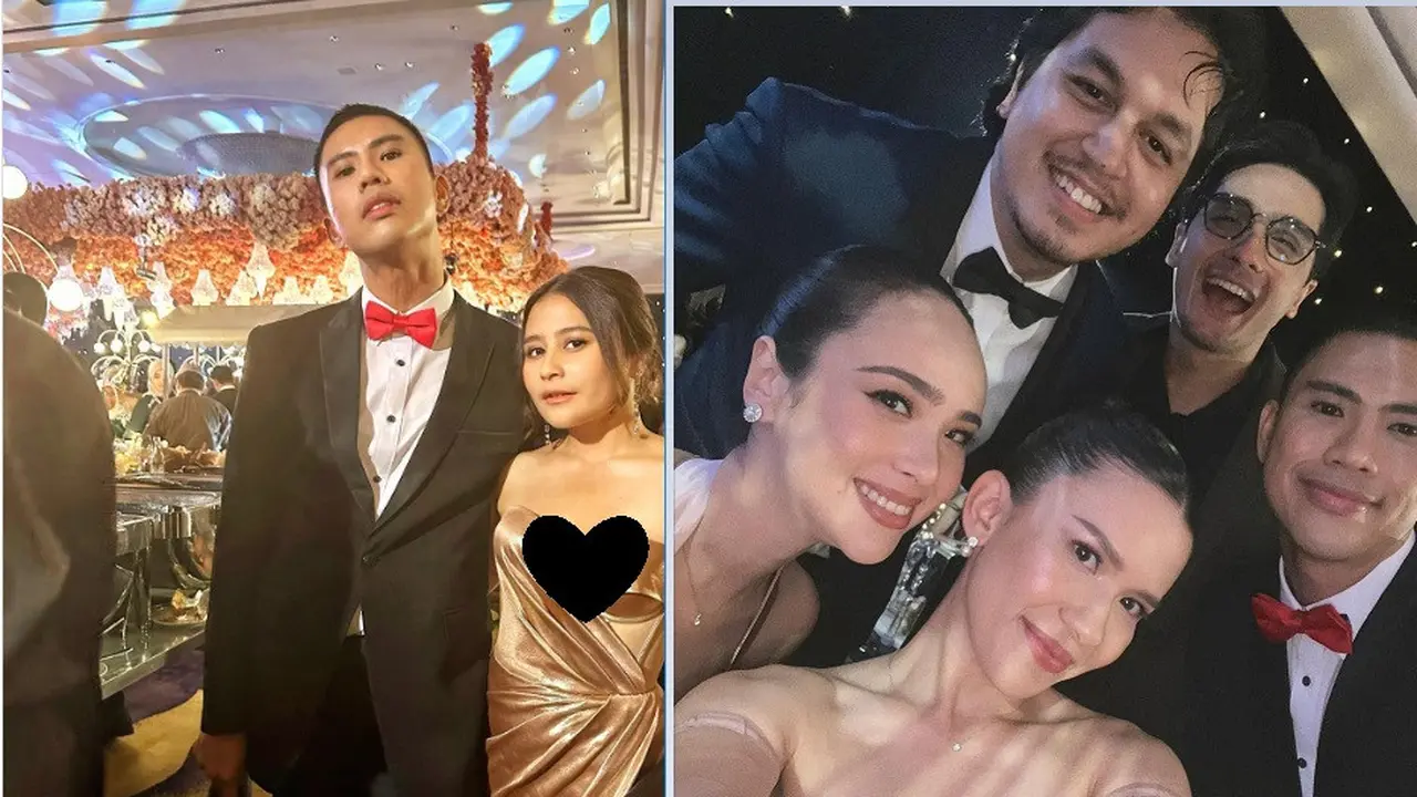 Reuni artis GGS di resepsi pernikahan Jessica Mila (Foto: Instagram rickycuaca/michellejoan_)