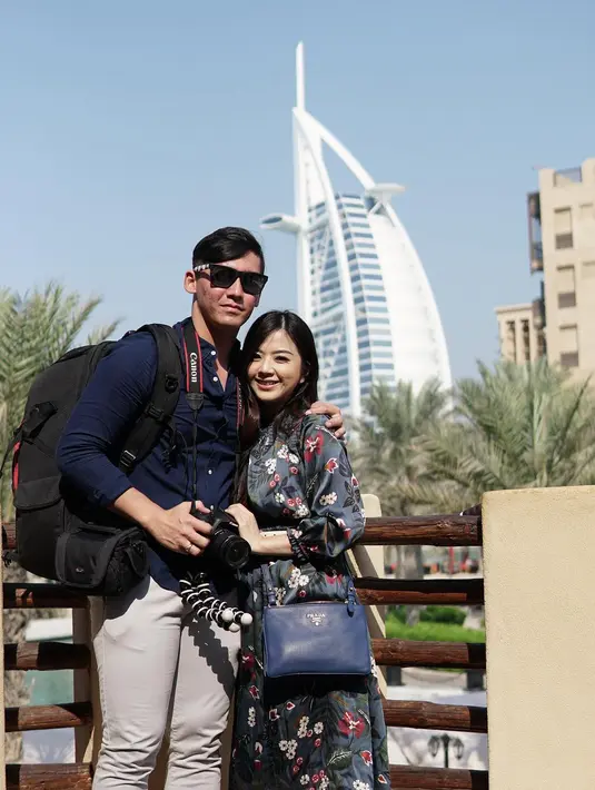 Dalam beberapa foto yang diunggah di instagram keduanya, Faranda dan Samuel tengah menikmati bulan madu sebelum kehadiran anak pertamanya. (Instagram/frandaaa87)