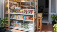 Inspirasi Warung Sembako Terbuka di Teras Rumah yang Hemat Tempat/Gemini AI
