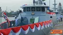 Citizen6, Riau: Kapal berukuran panjang 43 meter, lebar 7,40 meter, dan berat 250 ton ini memiliki sistem pendorong handal yang
mampu berlayar dan bermanuver dengan kecepatan 27 knot. (Pengirim: Dispenal)
