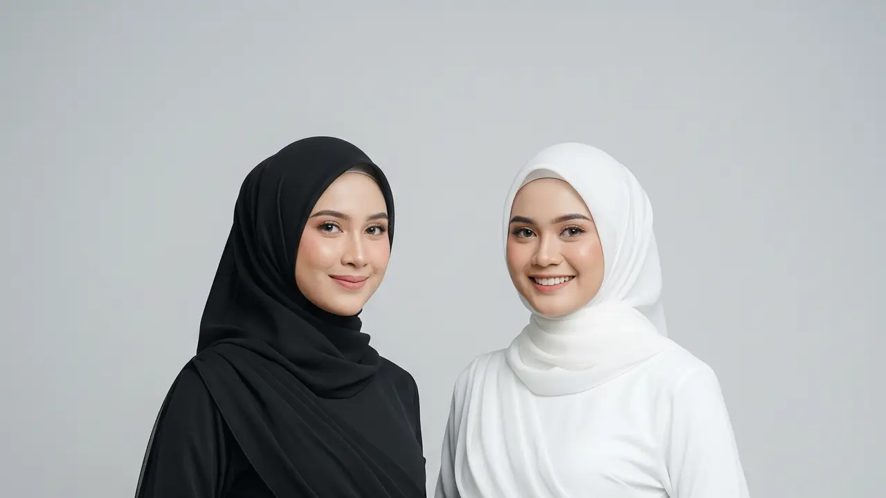 Model Gamis Bahan Maxmara dengan Potongan Drapery Mewah. Gemini