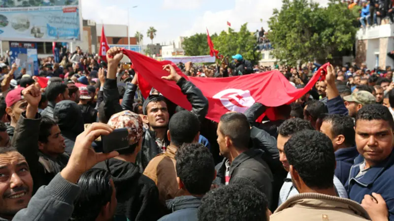 Ilustrasi Bendera Tunisia (AFP PHOTO)