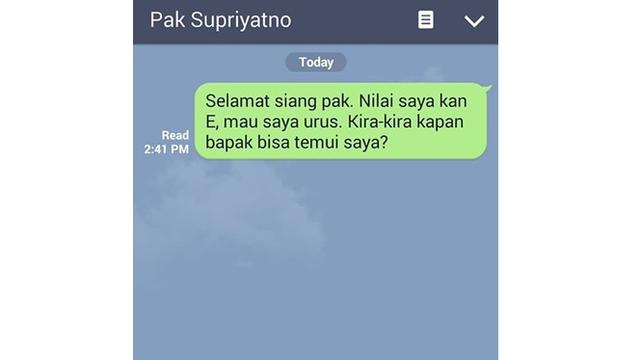 6 Chat Mahasiswa ke Dosen Ini Bikin Emosi Sekaligus Geregetan