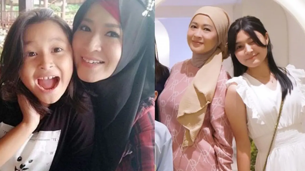6 Potret Perubahan Penampilan Nasha Anaya Bareng Okie Agustina, Kecil Hingga Kini