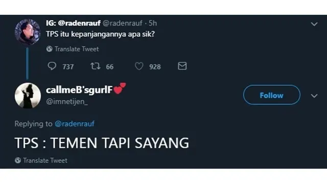 7 Respon Netizen Ditanya Kepanjangan dari TPS Ini Kocak Abis