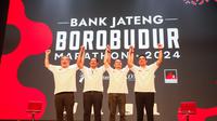 Peluncuran event Bank Jateng Borobudur Marathon 2024 di Radjawali Semarang Cultural Center, Kota Semarang pada Senin, 27 Mei 2024 malam.