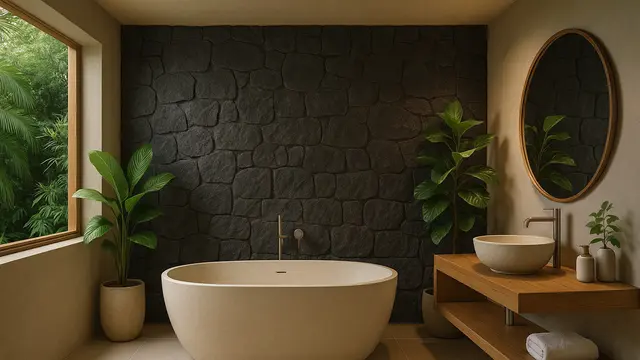 8 Model Kamar Mandi dengan Konsep Alam yang Estetik, Desain Simpel dan Menenangkan