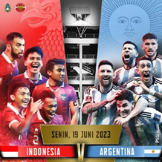 FIFA Match Day, Indonesia Vs Argentina (Foto: Twitter/@PSSI)