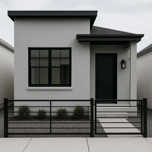Gambar Rumah Kecil 4x6 Meter dengan Konsep Minimalis Modern (Image by ChatGPT)