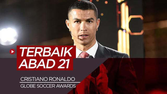 Berita video pidato Cristiano Ronaldo saat dinobatkan menjadi pemain terbaik abad ini oleh Globe Soccer Award