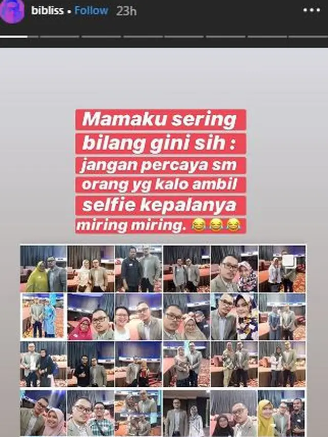 Unggahan Bibi Ardiansyah. (Foto: Instagram @bibliss)