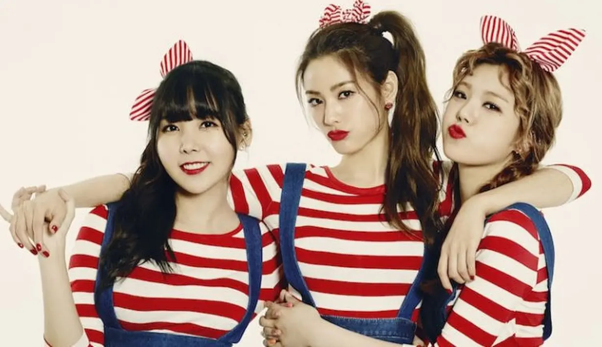 Grup After School juga mempunyai sub unit yang bernama Orange Caramel. Trio ini terdiri dari Nana, Lizzy, dan Raina. (Foto: Soompi.com)
