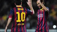 Neymar dan Lionel Messi (JOSEP LAGO / AFP)