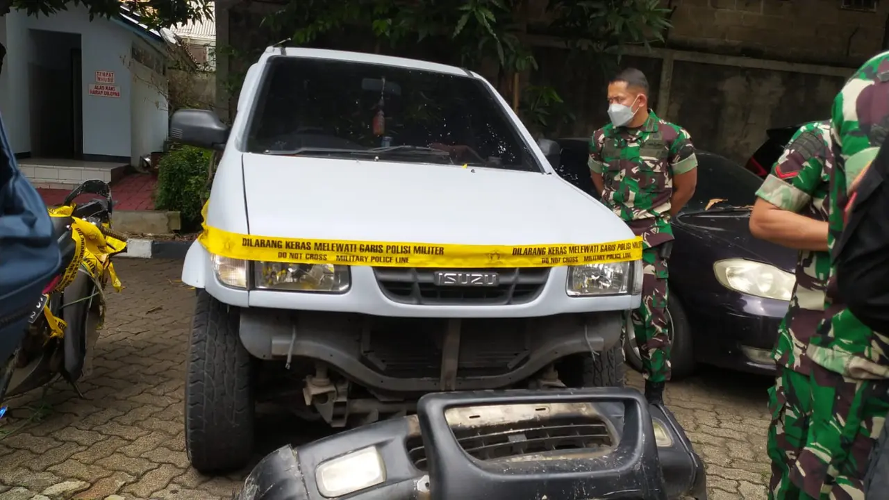 Barang bukti tabrak lari sejoli di Nagreg