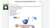 Penelusuran klaim link pendaftaran kupon pembagian hadiah BRImo FSTVL Ramadan.