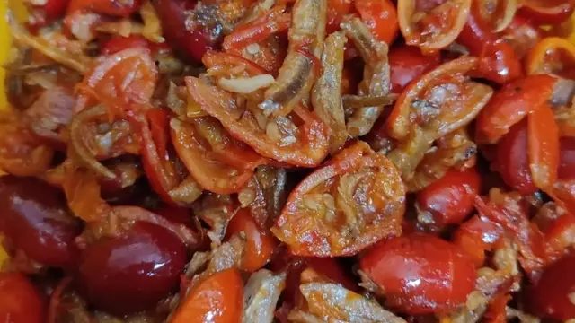 Kulit Melinjo Ikan Teri Balado