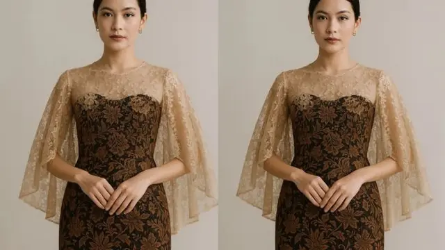 Model Batik Brokat Kombinasi berbagai Lengan yang Kini Tren di 2025