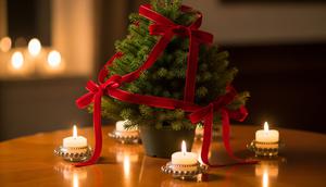 Ide dekorasi pohon Natal yang elegan, hadirkan nuansa mewah. [Foto: Gemini]